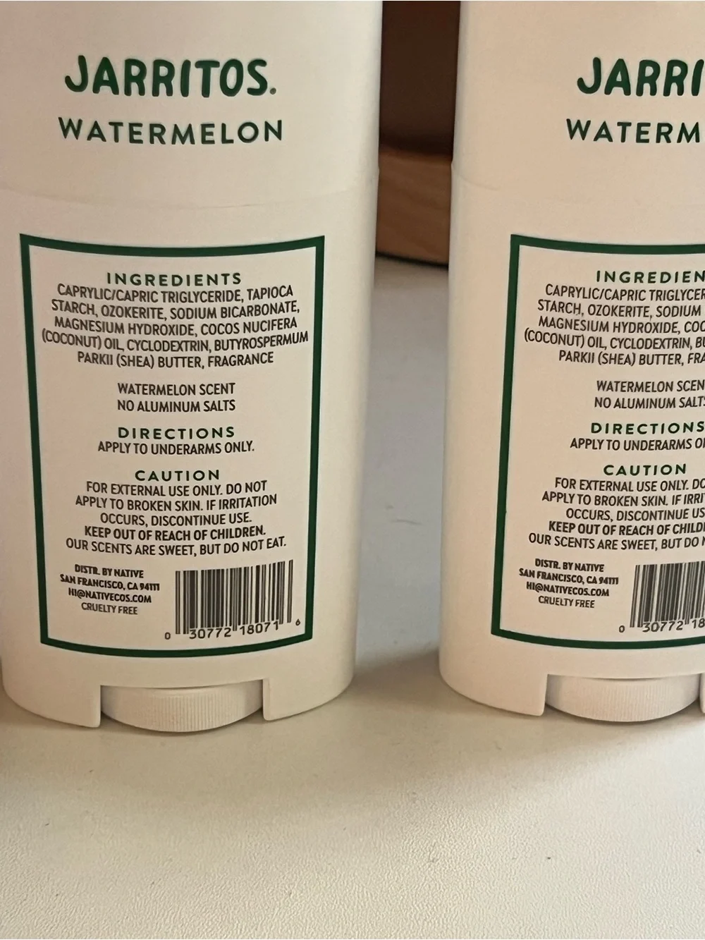 Native Limited Edition Jarritos Watermelon Deodorant Bundle of 2 Both Brand New!
